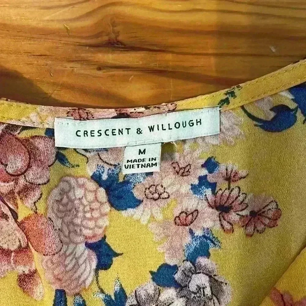 3 Short Sleeve Floral Pink & Yellow Business Casual Work Blouse Tops Size Medium - Picture 6 of 10